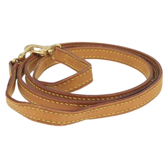 LOUIS VUITTON Shoulder Strap Leather 46.9"" Beige LV Auth ar12885 - Picture 3 of 8